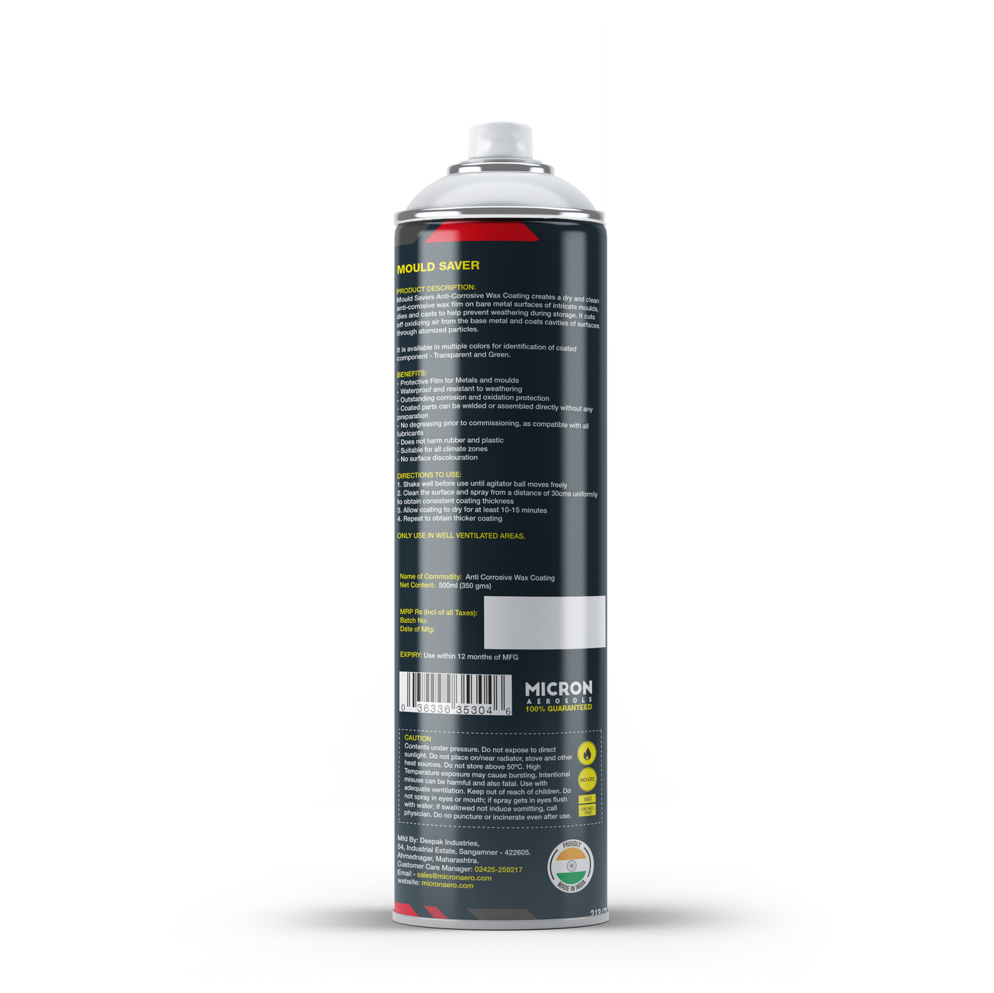 1201 Mould Saver | Anti Corrosive Wax Coating | 500ml
