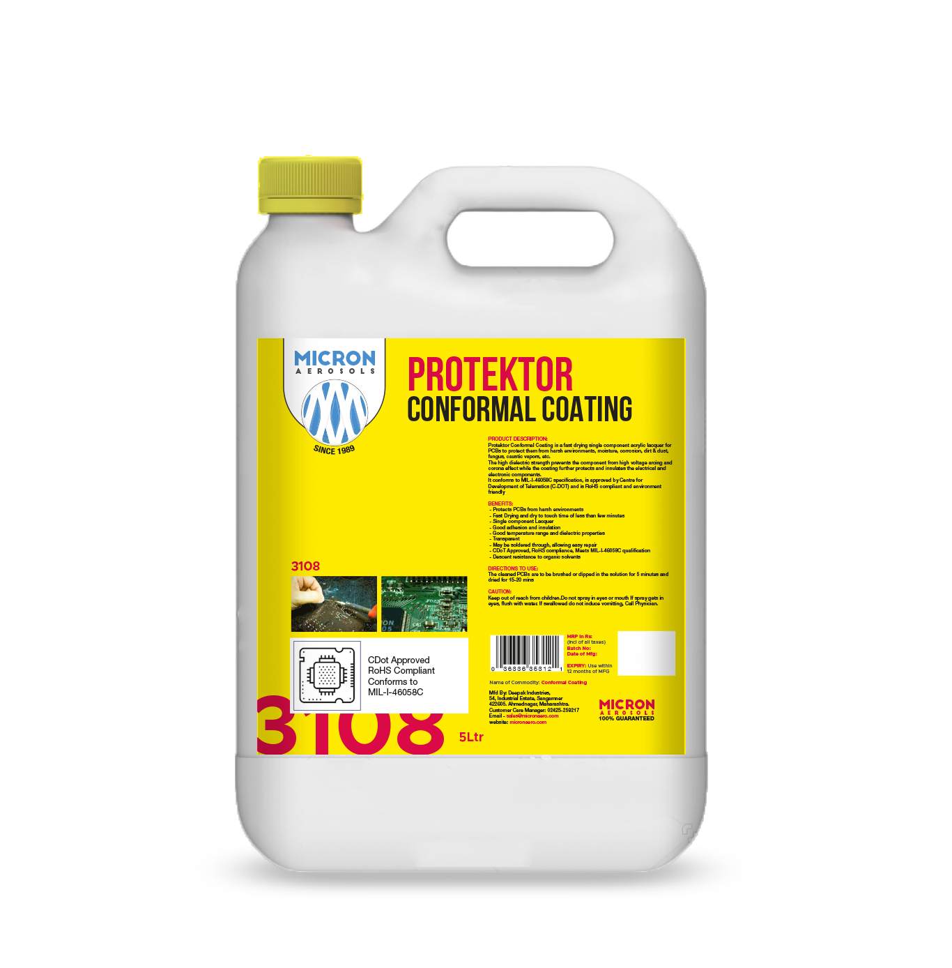 3100 Protektor® Conformal Coating for PCBs, Electronics | Military Grade