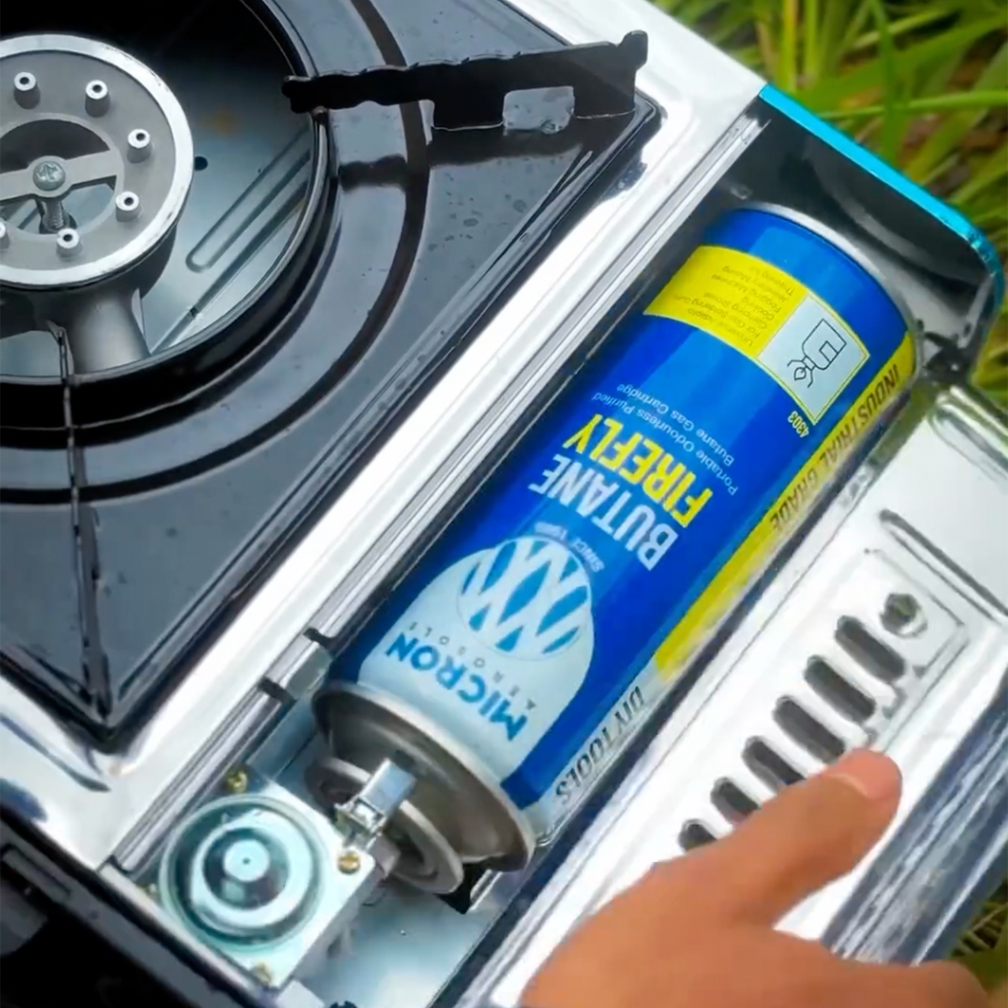 4300 Micron Aerosols® Butane Firefly | Butane Gas Cartridge | For Portable Gas Stoves, Flame Guns, Flame Throwers