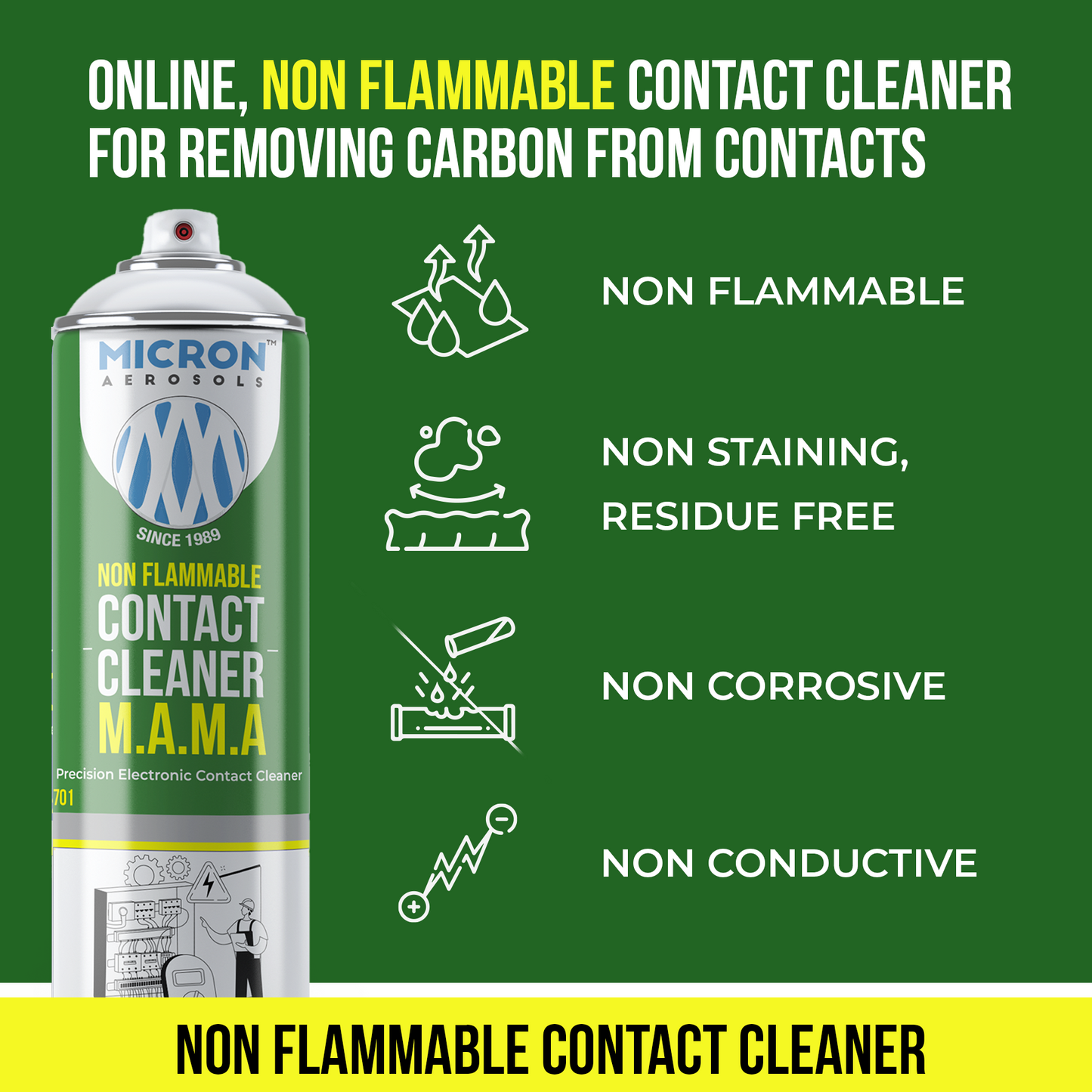 3211 Non Flammable Contact Cleaner | M.A.M.A | 500ml
