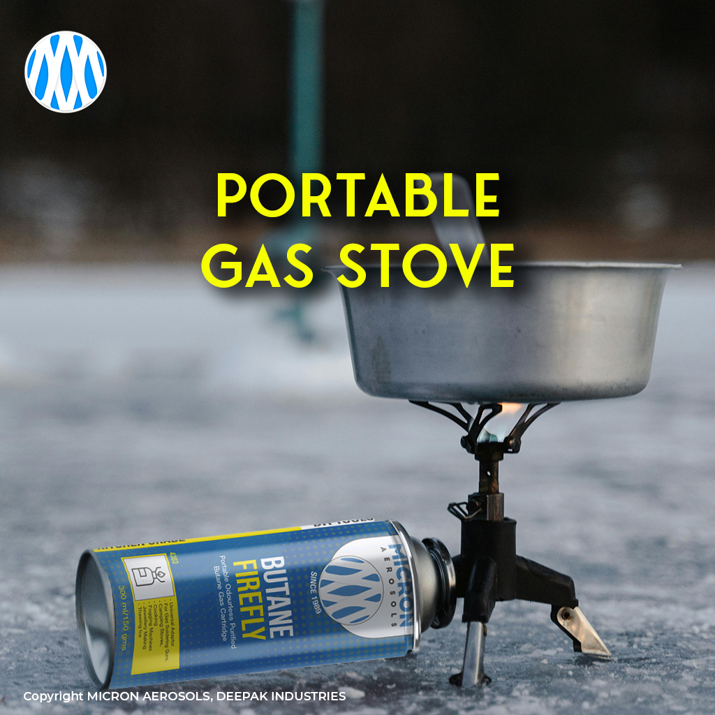 4300 Micron Aerosols® Butane Firefly | Butane Gas Cartridge | For Portable Gas Stoves, Flame Guns, Flame Throwers