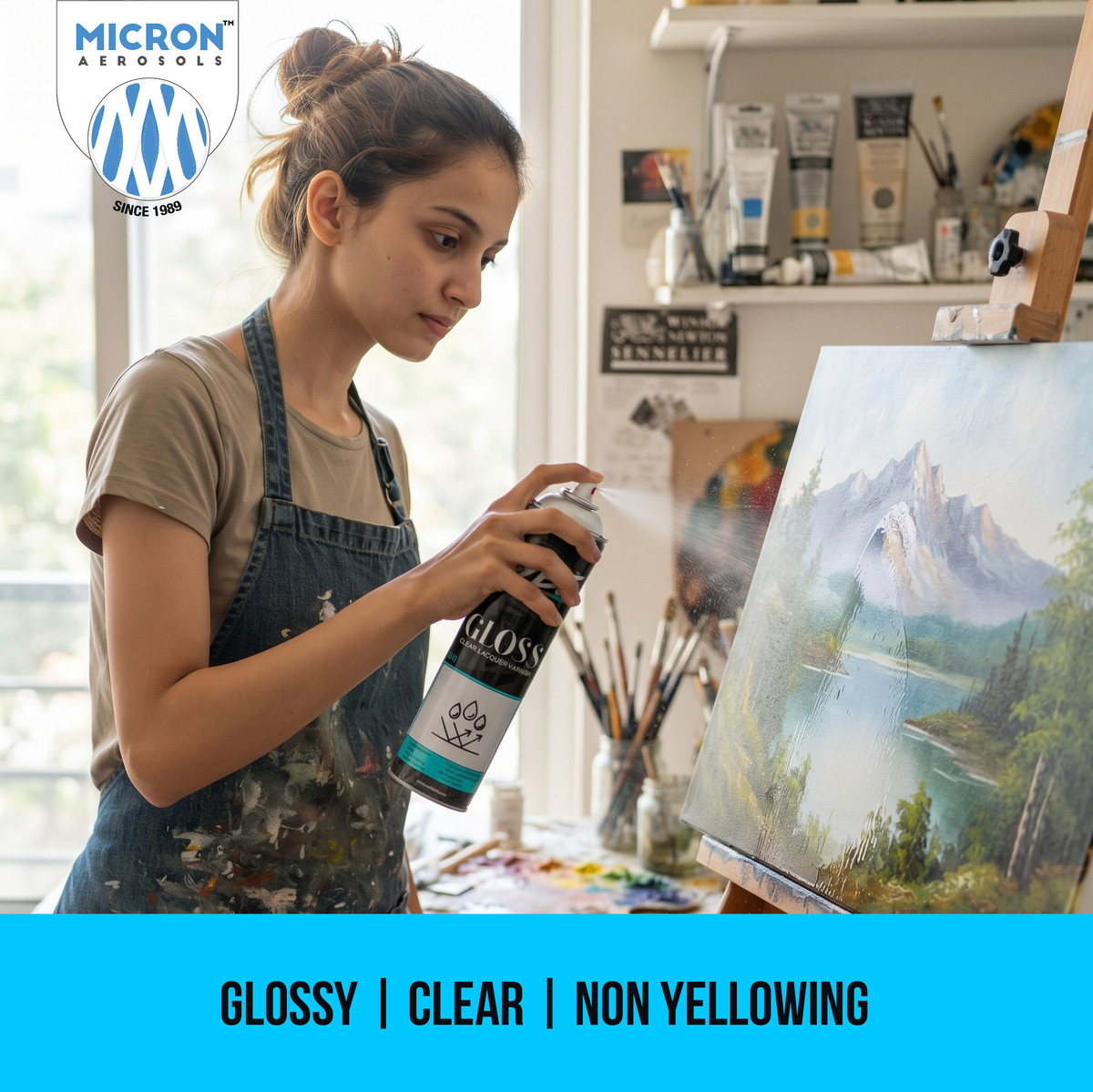 VYBE 6512 Gloss Acrylic Clear Varnish Spray 500ml
