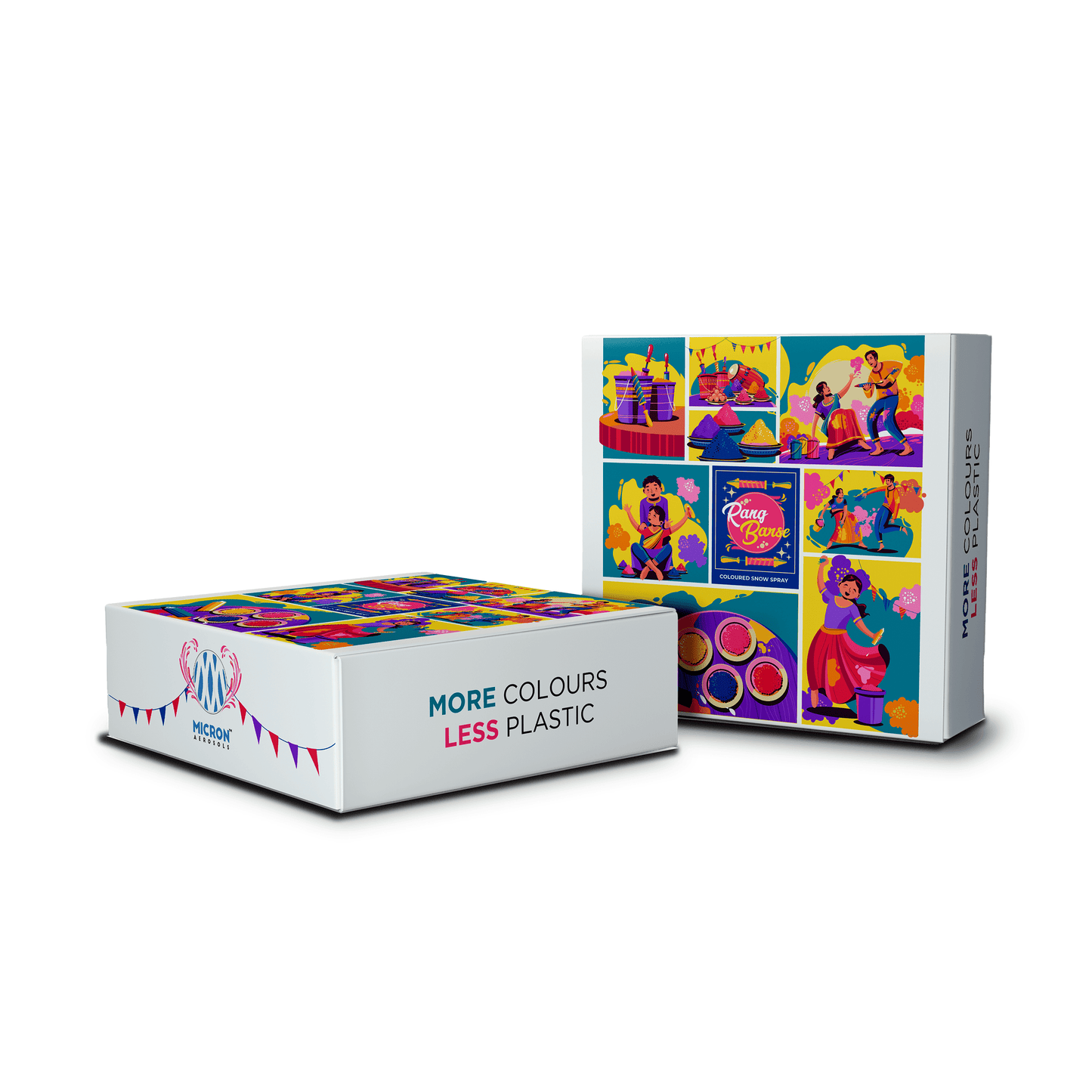 Rang Barse™ Organic Colour Spray | Holi Gift Box | Safe and Toxin Free | Pack of 3