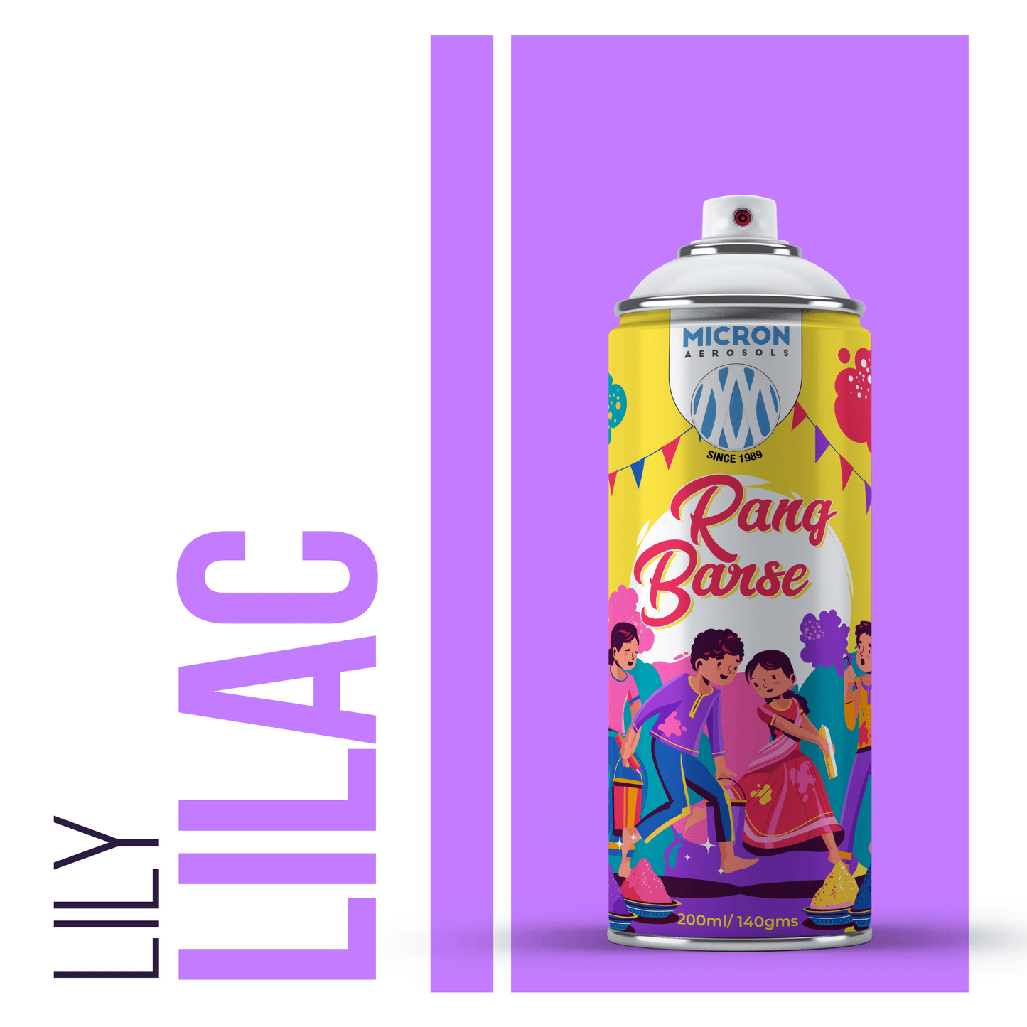 Rang Barse™ Organic Colour Spray | Holi Gift Box | Safe and Toxin Free | Pack of 3