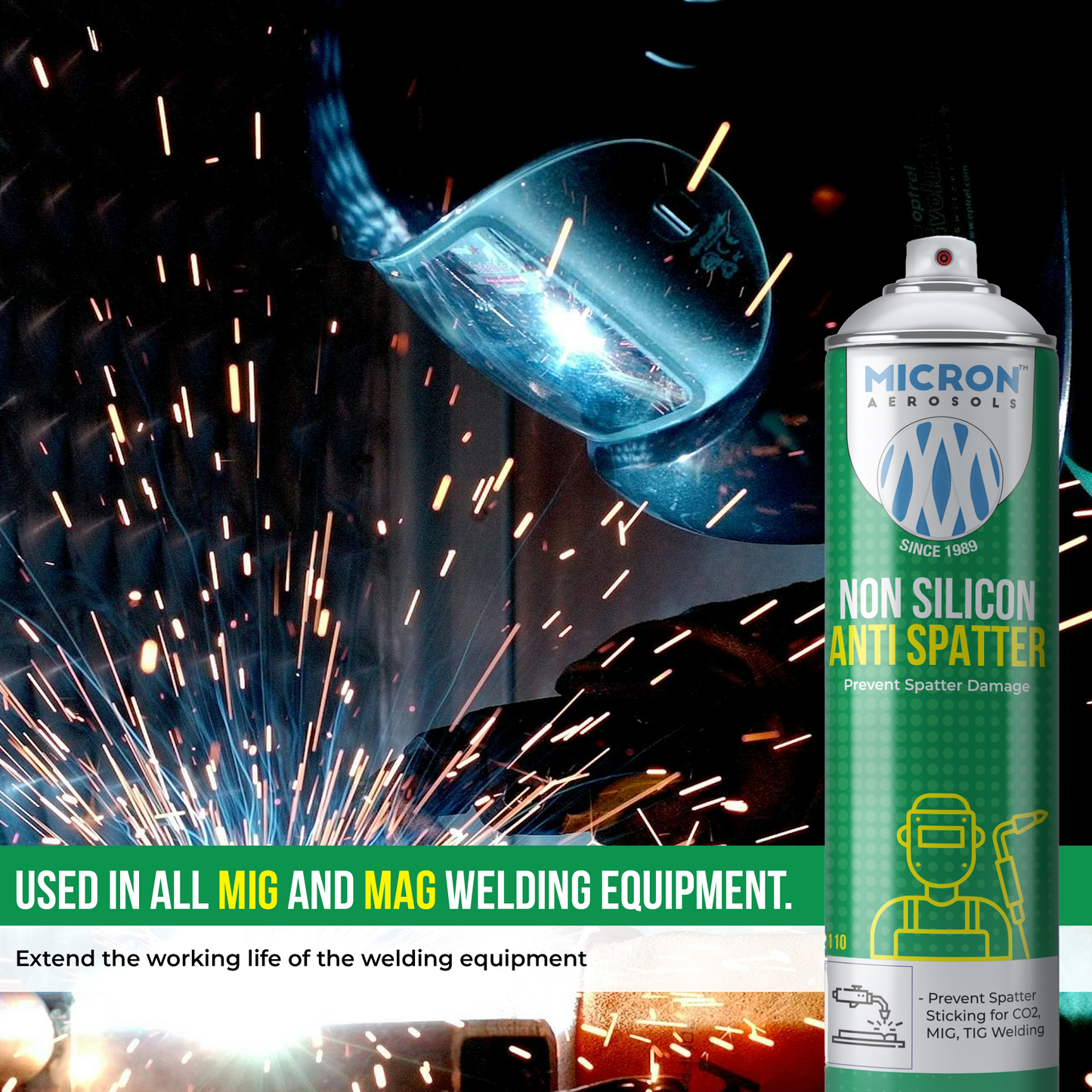 Non Silicon Anti Spatter | 550ml
