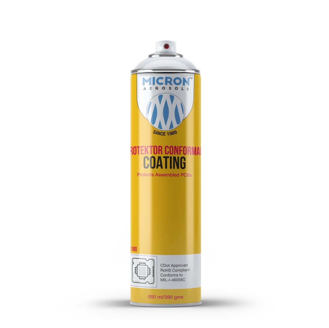 Protektor conformal coating spray for PCB protection - Micron Aerosols