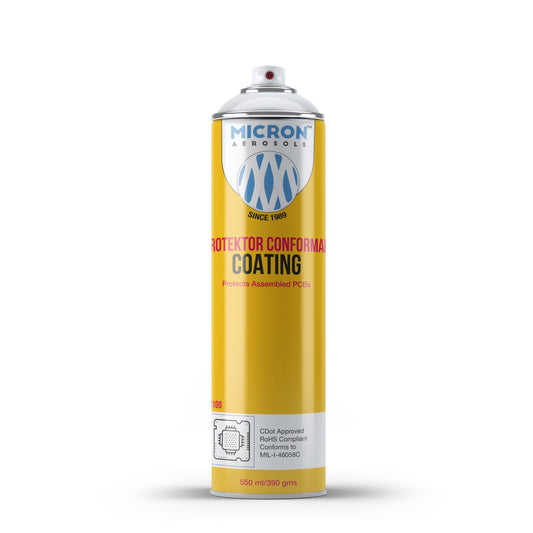 Protektor conformal coating spray for PCB protection - Micron Aerosols