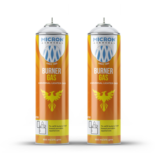 4200 Lighter Gas Refill Can 550ml | Metal Valve | Micron Aerosols® | For Lighters, Jeweller Torch