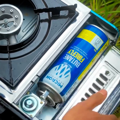 Micron Aerosols® Butane Firefly | Butane Gas Cartridge | For Portable Gas Stoves, Flame Guns, Flame Throwers