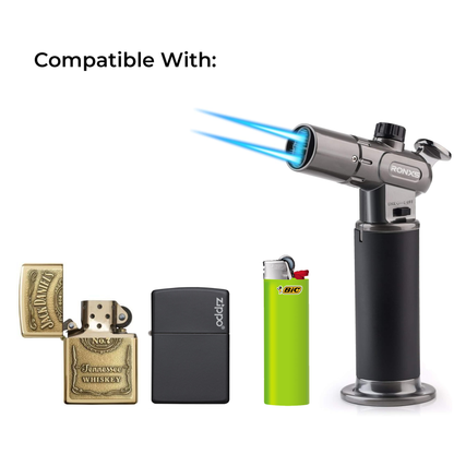 Lighter Gas Refill Can 550ml | With Refill Adapter | Micron Aerosols® | For Lighters, Jeweller Torch