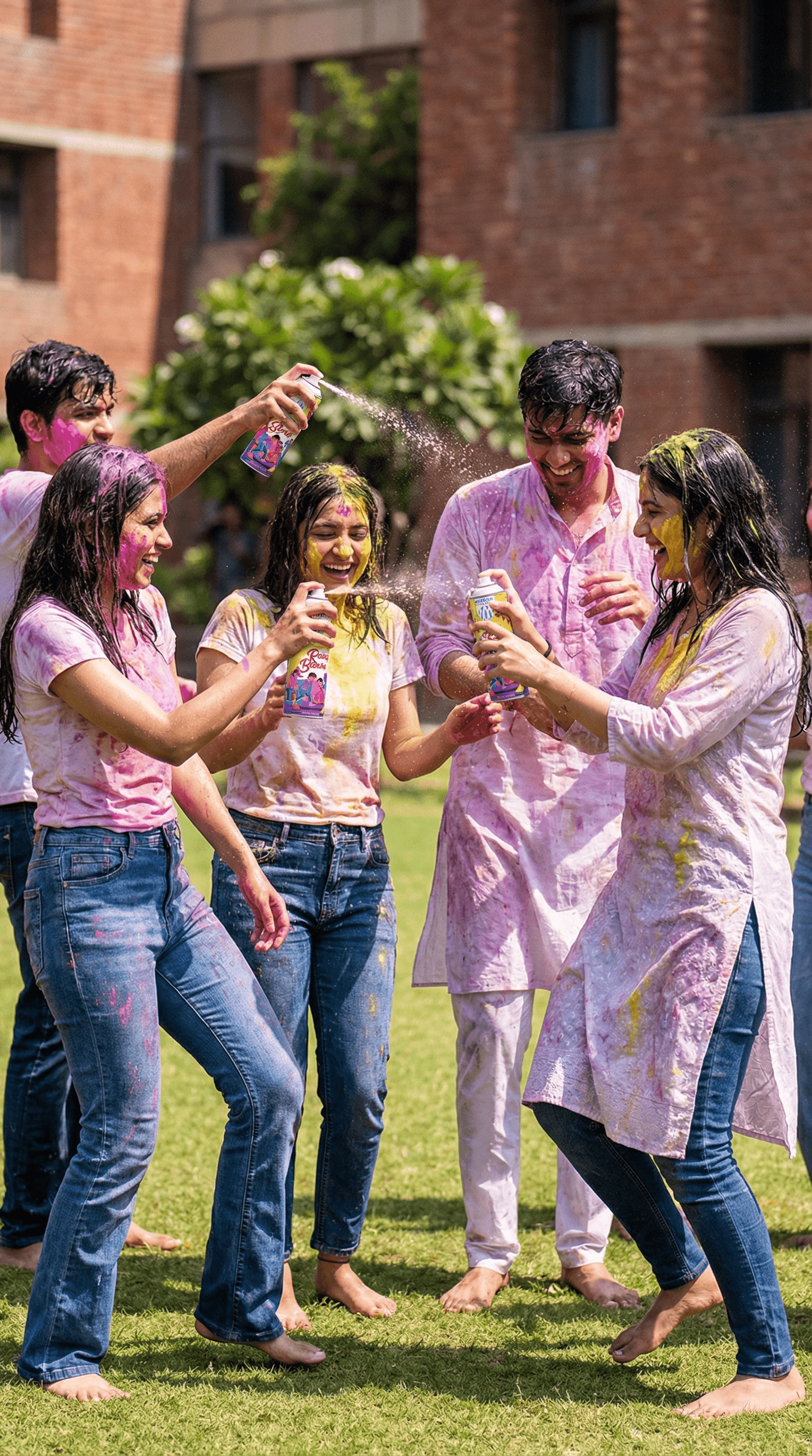 6114 Rang Barse™ Organic Colour Spray | Holi Gift Box | Safe and Toxin Free | Pack of 3