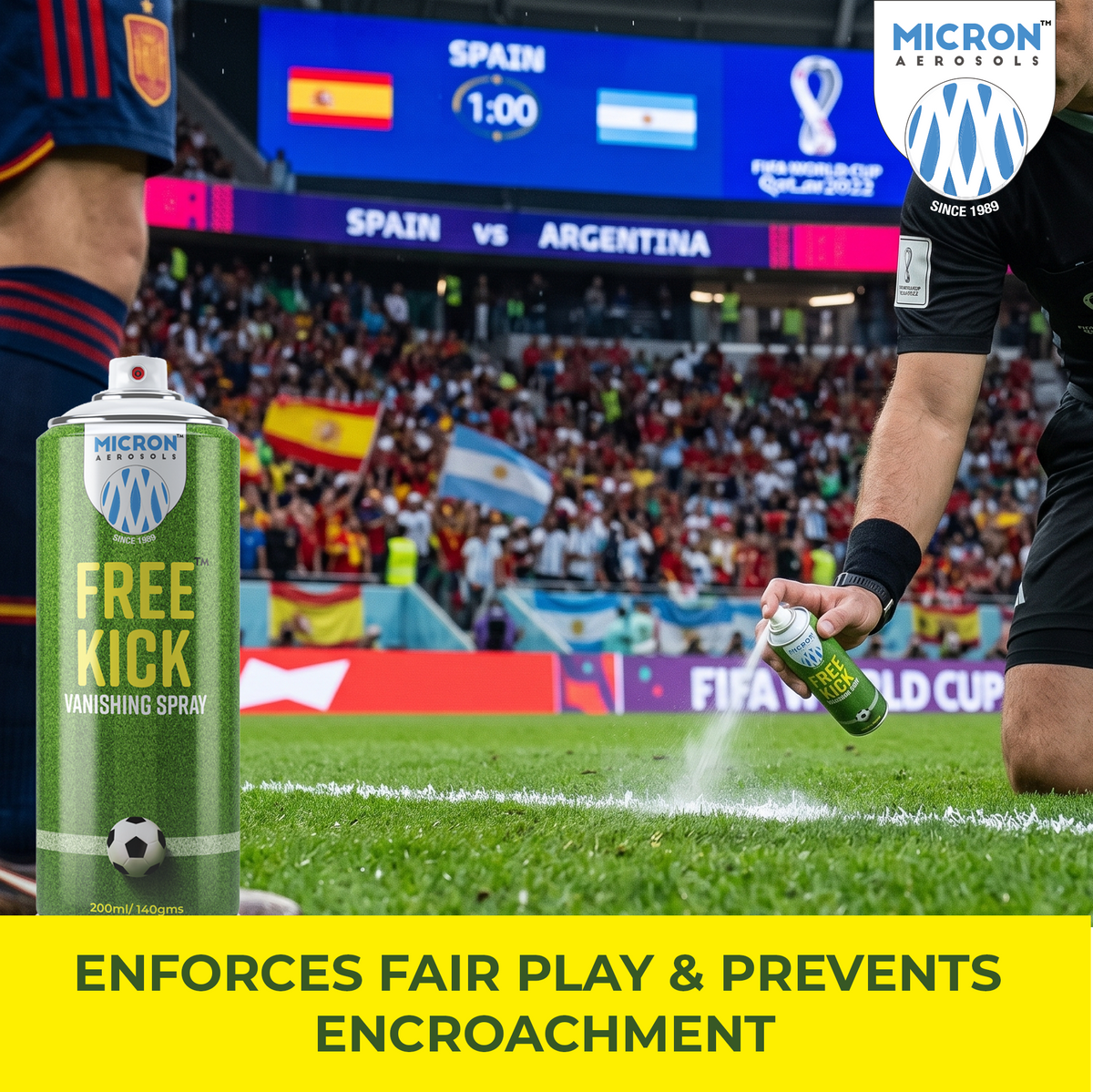 FreeKick Vanishing Spray - 200ml - Football Refree Spray