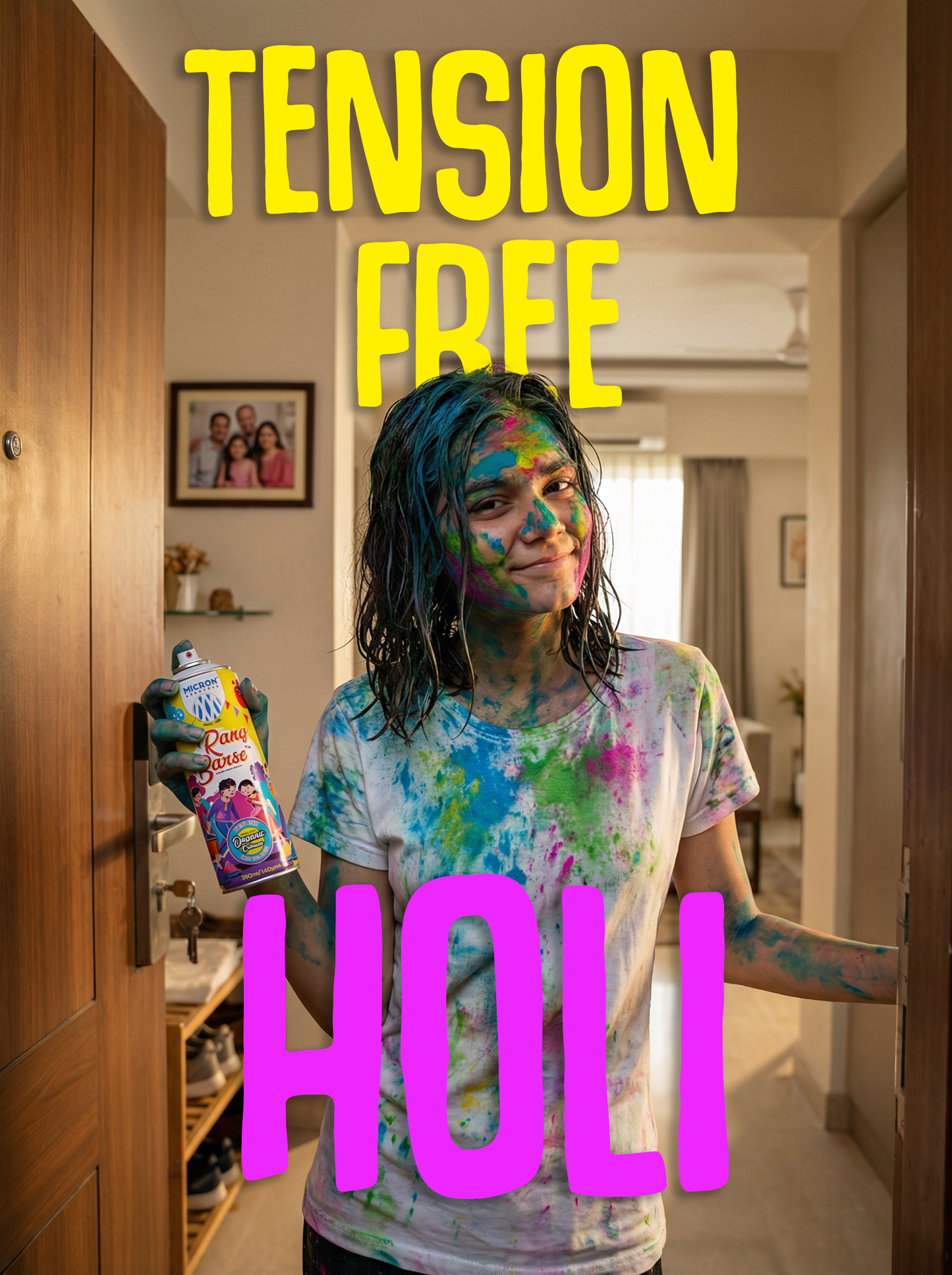 6114 Rang Barse™ Organic Colour Spray | Holi Gift Box | Safe and Toxin Free | Pack of 3