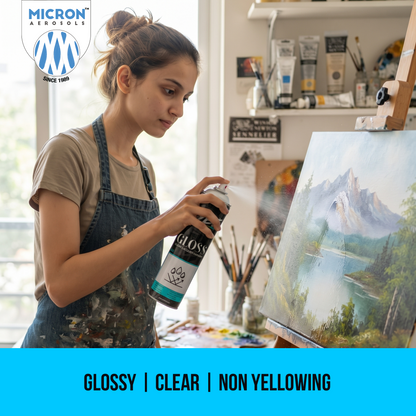 VYBE 6512 Gloss Acrylic Clear Varnish Spray 500ml