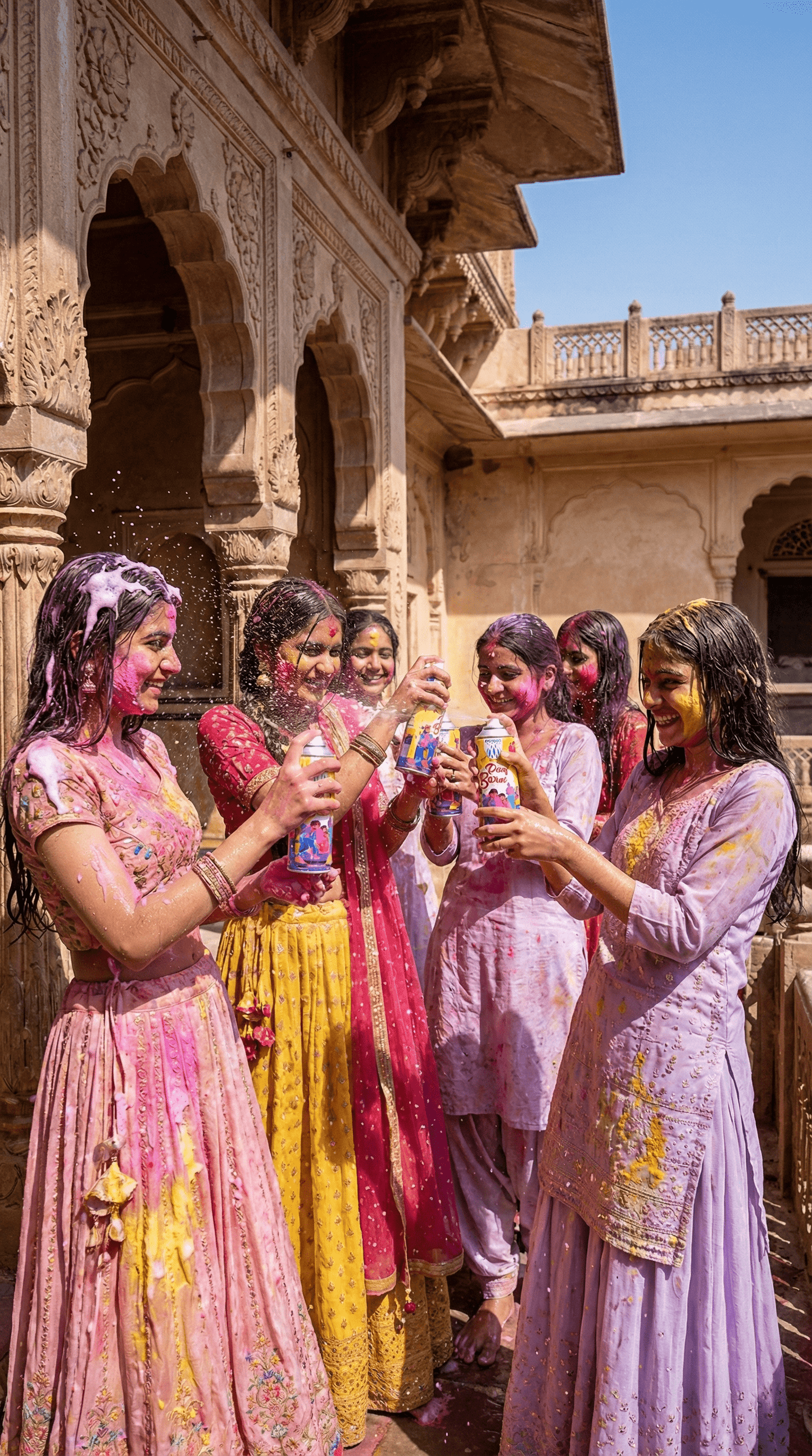 6114 Rang Barse™ Organic Colour Spray | Holi Gift Box | Safe and Toxin Free | Pack of 3