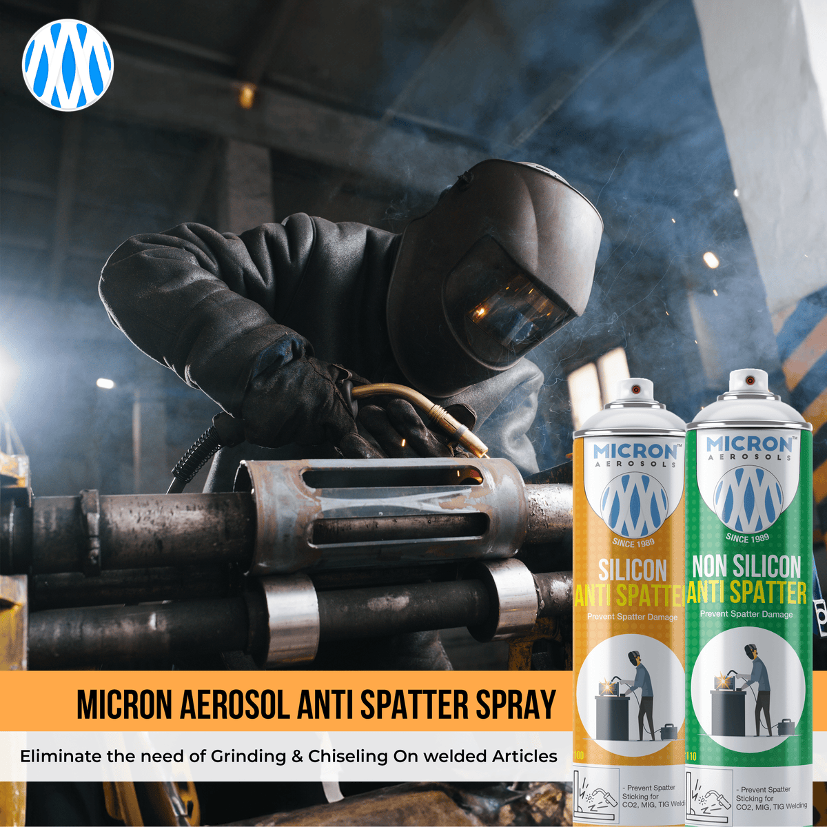 Weld Splashes Silicon Anti Spatter | 550ml – Micron Aerosols™