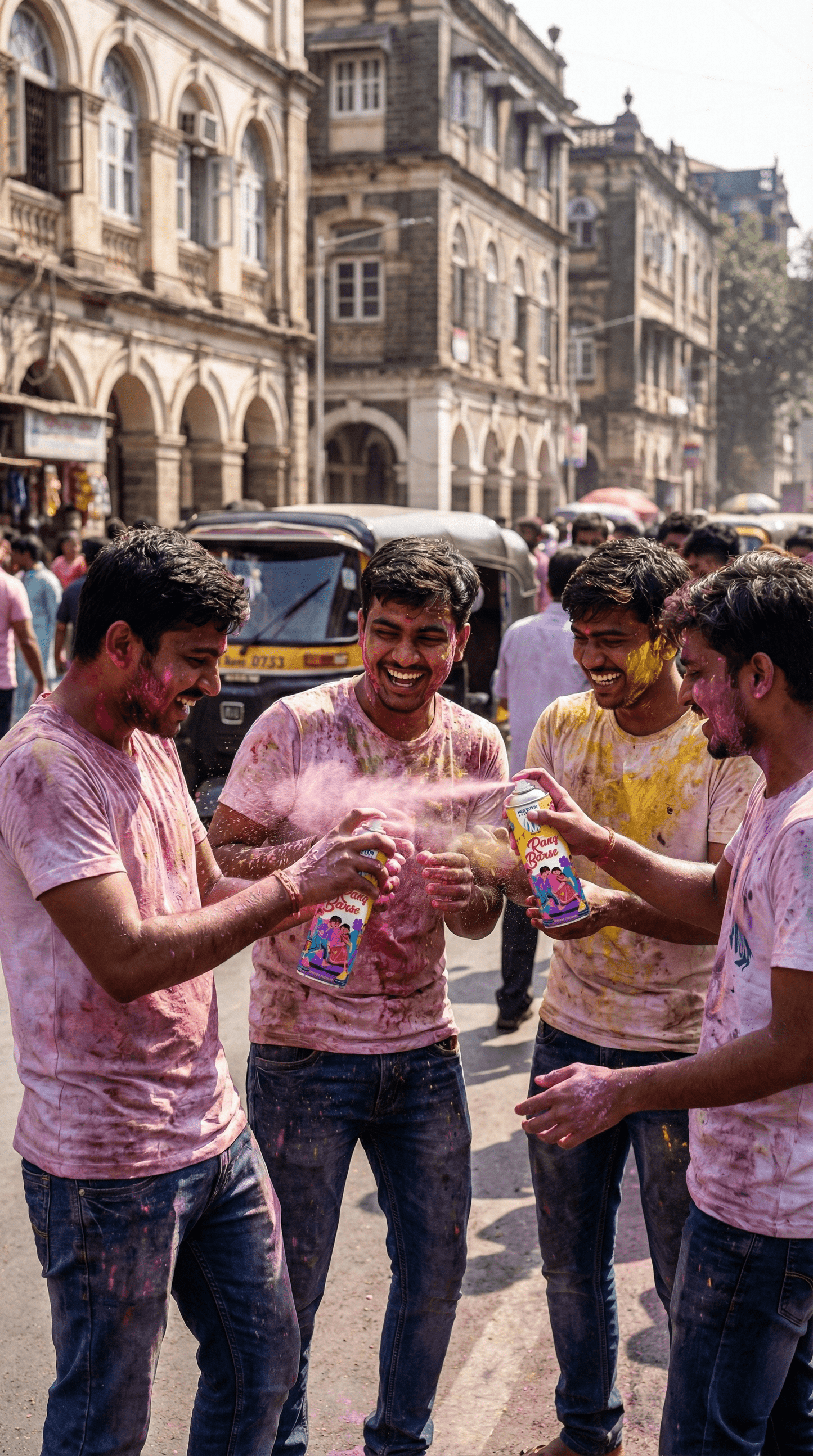 6114 Rang Barse™ Organic Colour Spray | Holi Gift Box | Safe and Toxin Free | Pack of 3